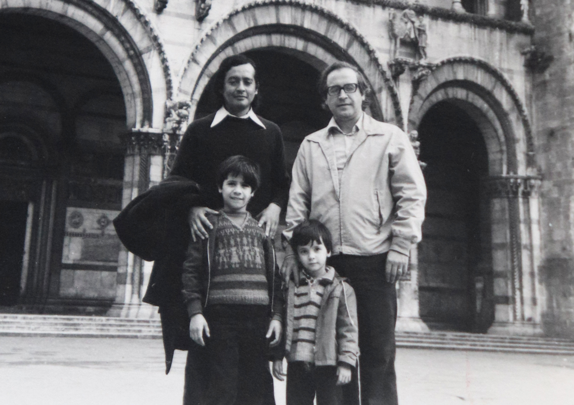 Antonio, Guido Melis, Claudia Melis con Dante Liano, 1976